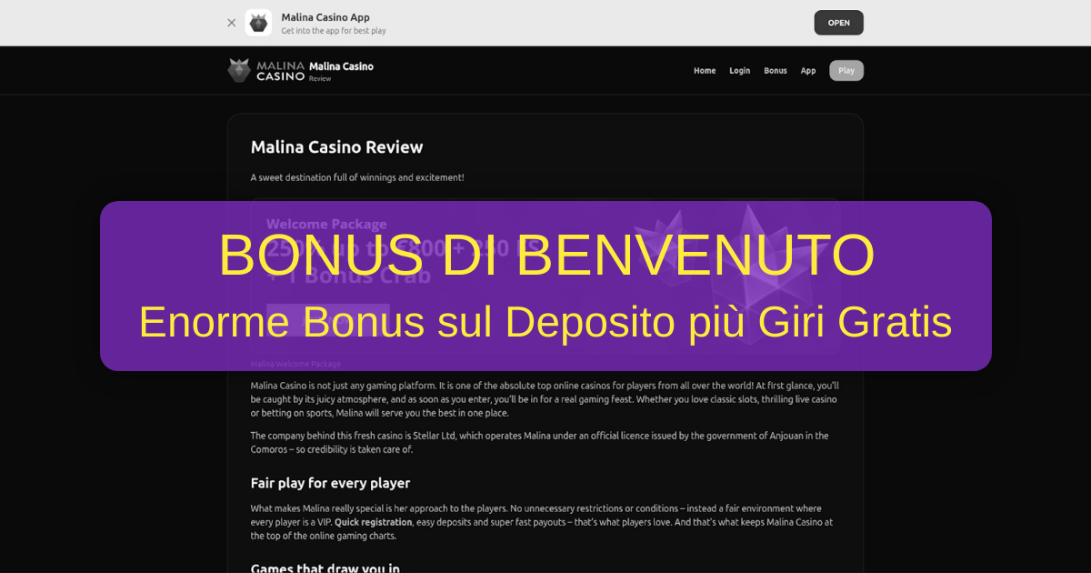 Malina Casino Italia